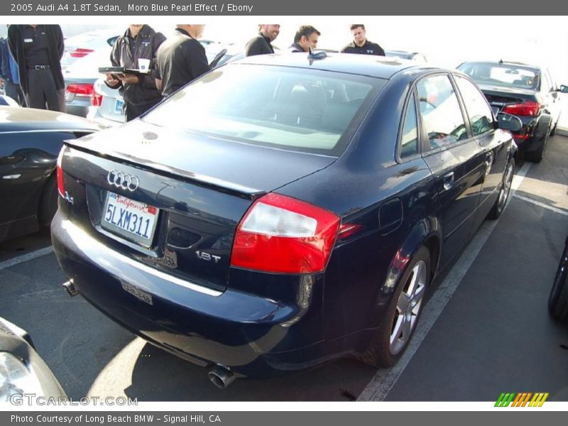 Moro Blue Pearl Effect / Ebony 2005 Audi A4 1.8T Sedan