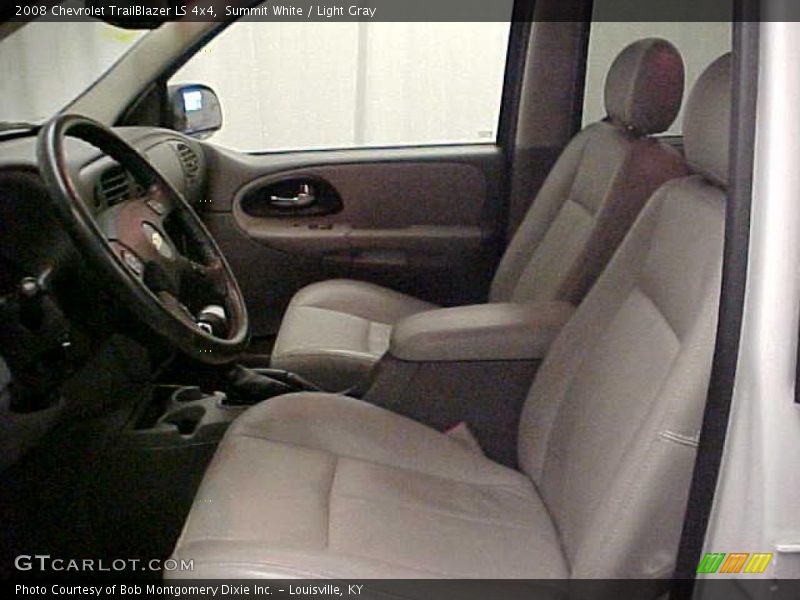 Summit White / Light Gray 2008 Chevrolet TrailBlazer LS 4x4