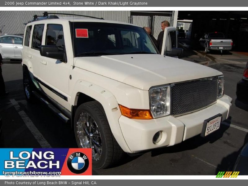 Stone White / Dark Khaki/Light Graystone 2006 Jeep Commander Limited 4x4