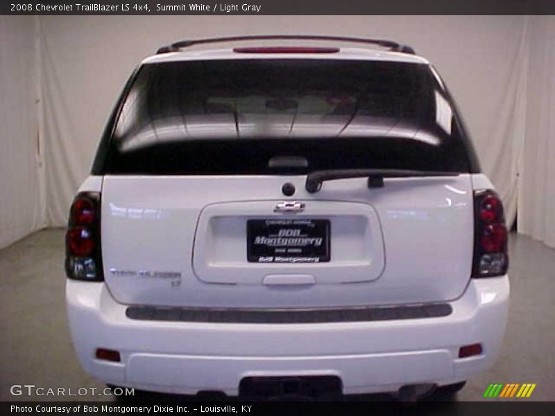 Summit White / Light Gray 2008 Chevrolet TrailBlazer LS 4x4