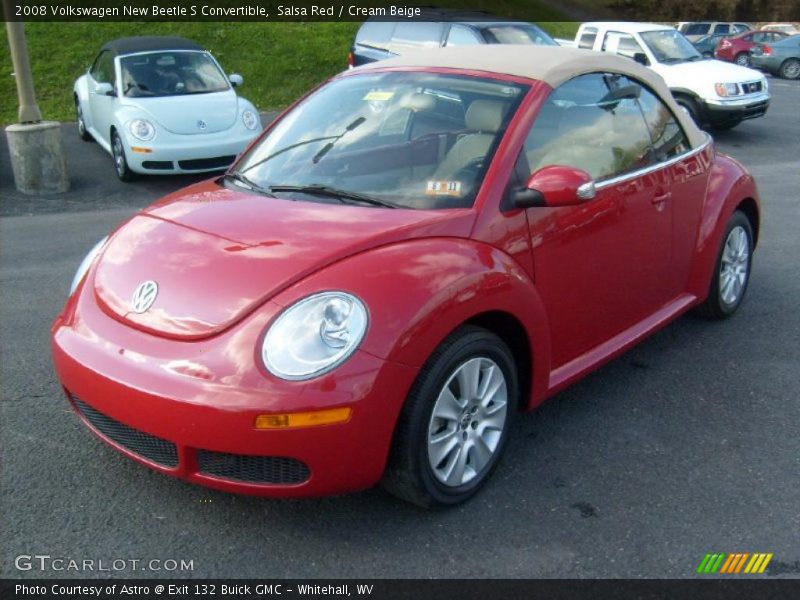 Salsa Red / Cream Beige 2008 Volkswagen New Beetle S Convertible