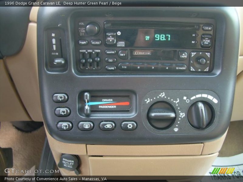 Controls of 1996 Grand Caravan LE