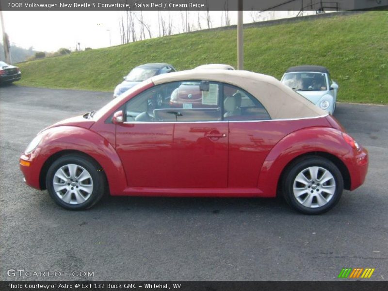 Salsa Red / Cream Beige 2008 Volkswagen New Beetle S Convertible