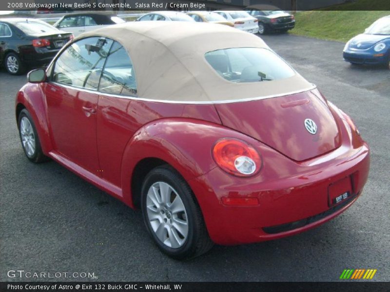 Salsa Red / Cream Beige 2008 Volkswagen New Beetle S Convertible