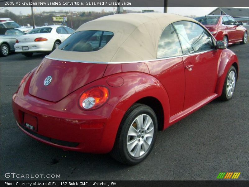 Salsa Red / Cream Beige 2008 Volkswagen New Beetle S Convertible