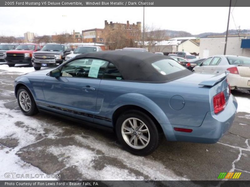 Windveil Blue Metallic / Dark Charcoal 2005 Ford Mustang V6 Deluxe Convertible