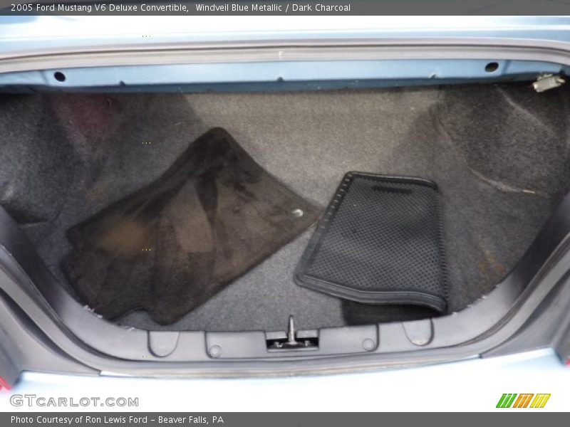 Windveil Blue Metallic / Dark Charcoal 2005 Ford Mustang V6 Deluxe Convertible