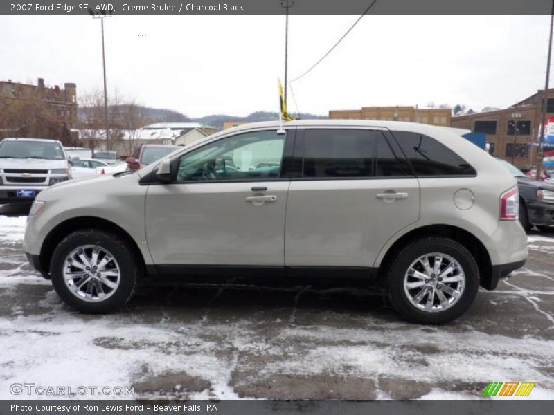 Creme Brulee / Charcoal Black 2007 Ford Edge SEL AWD