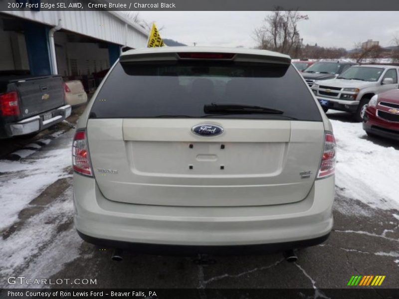 Creme Brulee / Charcoal Black 2007 Ford Edge SEL AWD