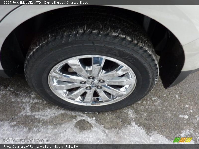 Creme Brulee / Charcoal Black 2007 Ford Edge SEL AWD
