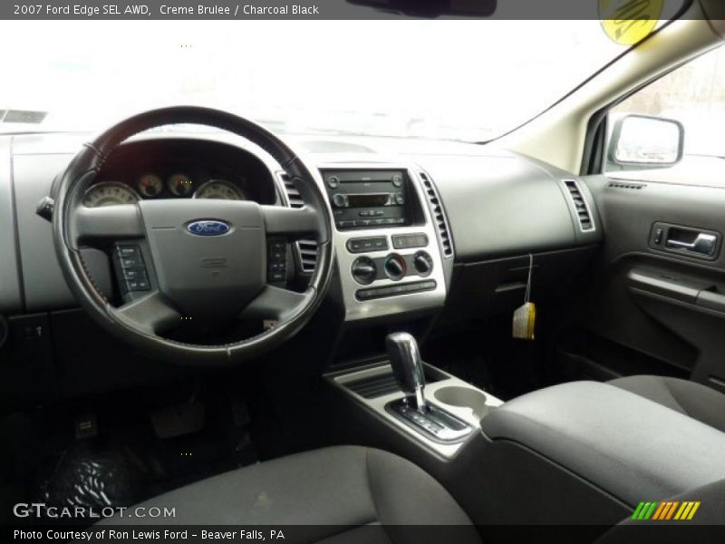 Creme Brulee / Charcoal Black 2007 Ford Edge SEL AWD