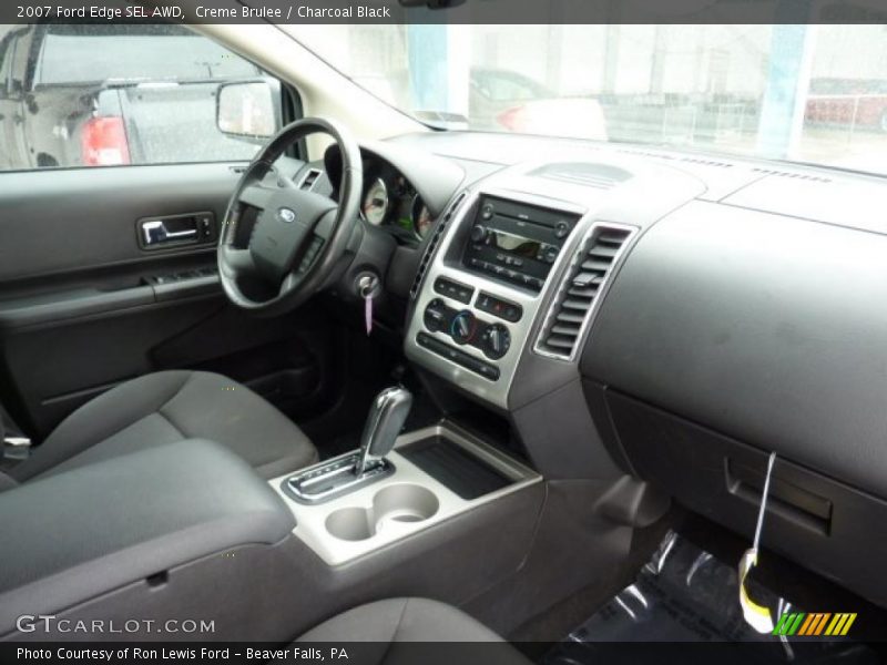 Creme Brulee / Charcoal Black 2007 Ford Edge SEL AWD