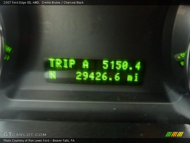 Creme Brulee / Charcoal Black 2007 Ford Edge SEL AWD