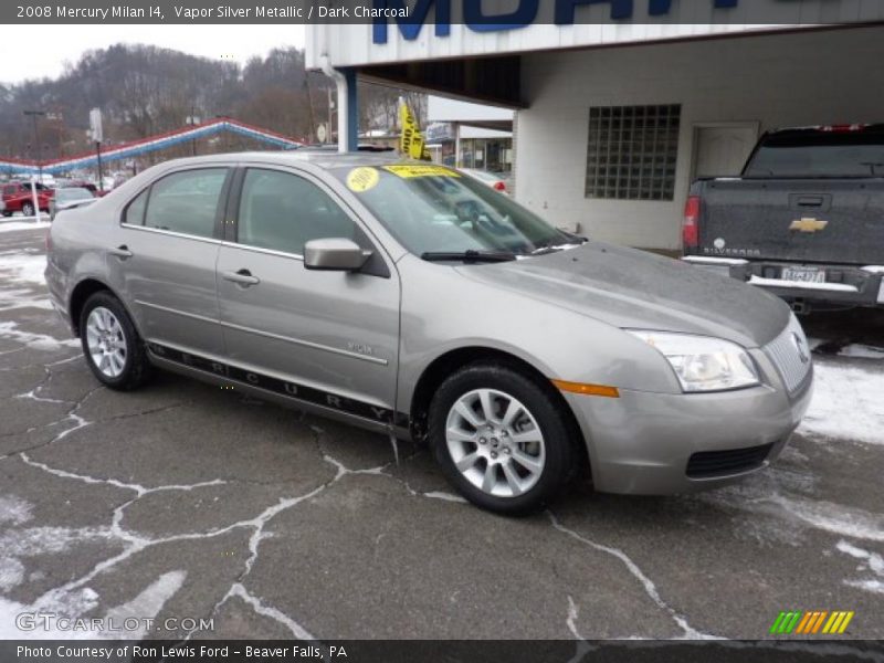Vapor Silver Metallic / Dark Charcoal 2008 Mercury Milan I4