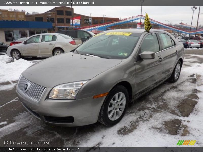 Vapor Silver Metallic / Dark Charcoal 2008 Mercury Milan I4