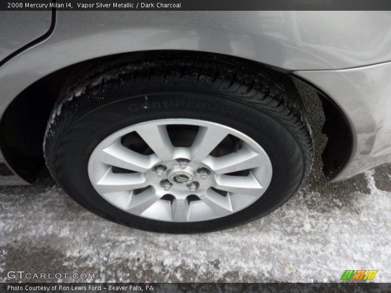 Vapor Silver Metallic / Dark Charcoal 2008 Mercury Milan I4