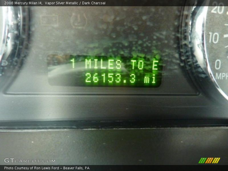Vapor Silver Metallic / Dark Charcoal 2008 Mercury Milan I4