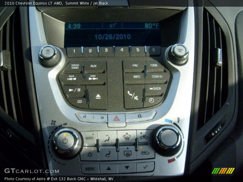 Controls of 2010 Equinox LT AWD