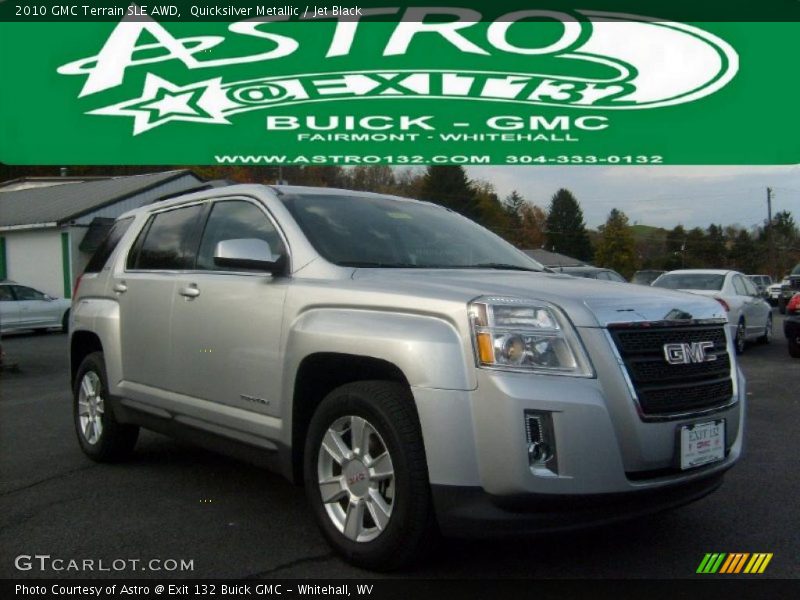 Quicksilver Metallic / Jet Black 2010 GMC Terrain SLE AWD