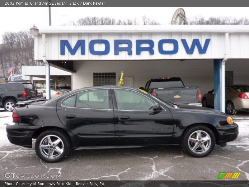 Black / Dark Pewter 2003 Pontiac Grand Am SE Sedan