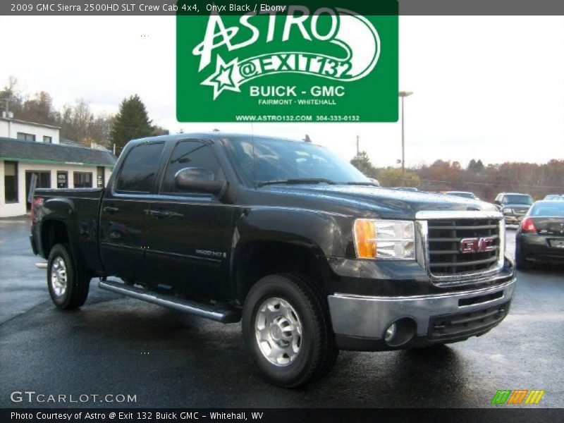 Onyx Black / Ebony 2009 GMC Sierra 2500HD SLT Crew Cab 4x4