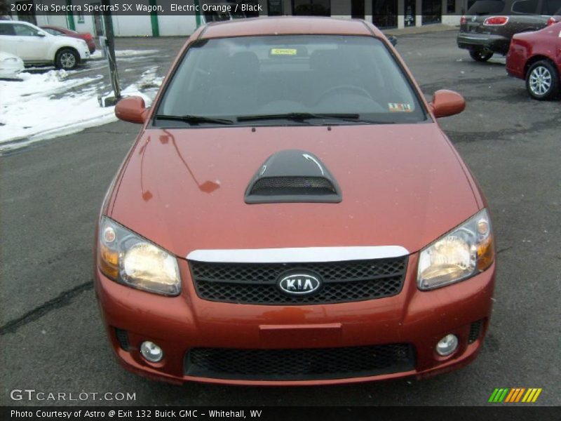 Electric Orange / Black 2007 Kia Spectra Spectra5 SX Wagon