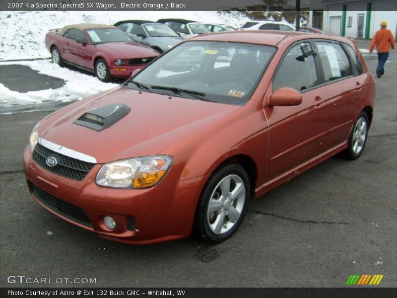 Electric Orange / Black 2007 Kia Spectra Spectra5 SX Wagon