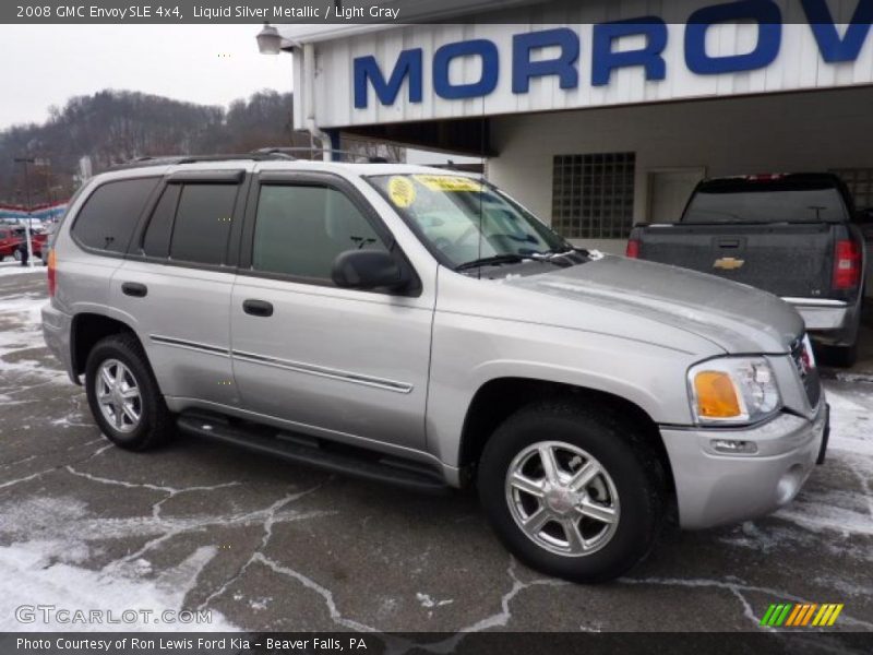 Liquid Silver Metallic / Light Gray 2008 GMC Envoy SLE 4x4