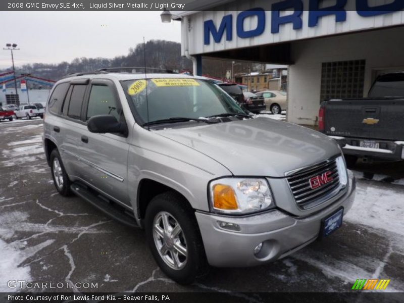 Liquid Silver Metallic / Light Gray 2008 GMC Envoy SLE 4x4