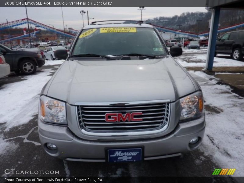 Liquid Silver Metallic / Light Gray 2008 GMC Envoy SLE 4x4