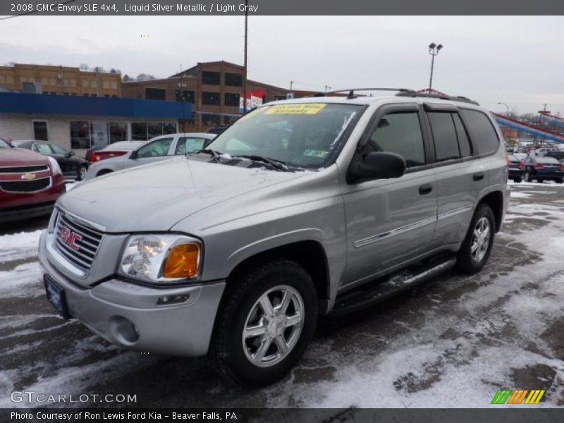 Liquid Silver Metallic / Light Gray 2008 GMC Envoy SLE 4x4