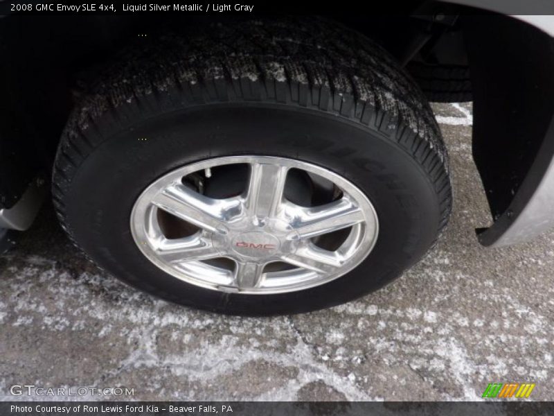 Liquid Silver Metallic / Light Gray 2008 GMC Envoy SLE 4x4