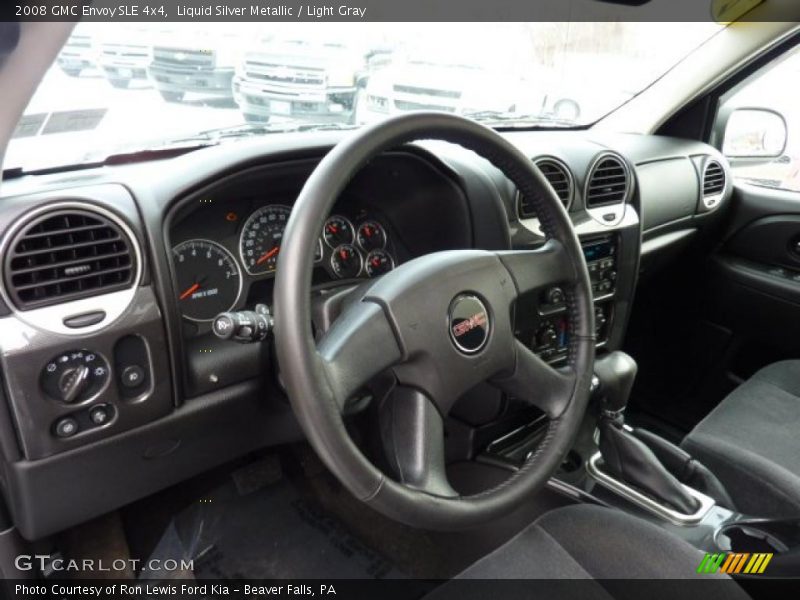 Liquid Silver Metallic / Light Gray 2008 GMC Envoy SLE 4x4