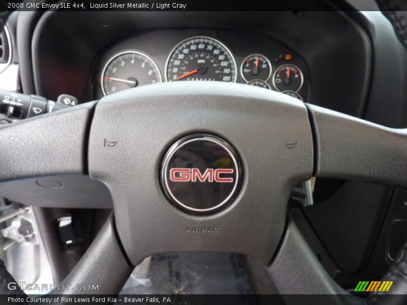 Liquid Silver Metallic / Light Gray 2008 GMC Envoy SLE 4x4