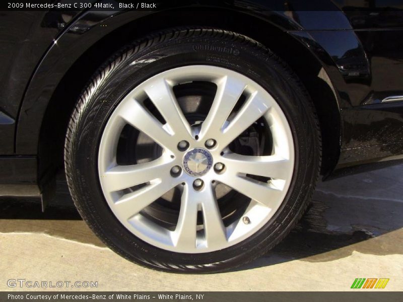 Black / Black 2009 Mercedes-Benz C 300 4Matic