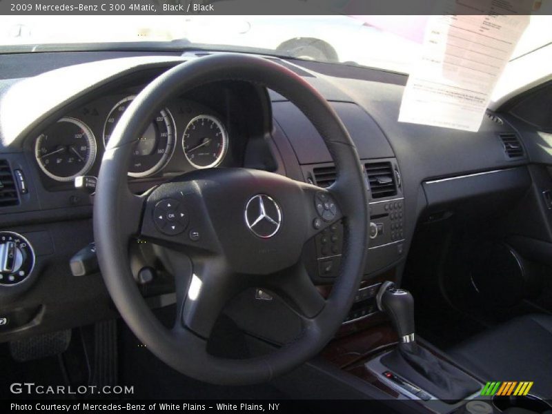 Black / Black 2009 Mercedes-Benz C 300 4Matic