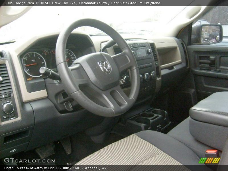 Detonator Yellow / Dark Slate/Medium Graystone 2009 Dodge Ram 1500 SLT Crew Cab 4x4