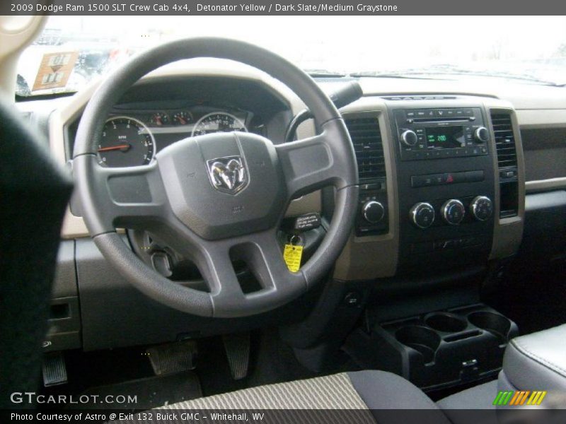 Detonator Yellow / Dark Slate/Medium Graystone 2009 Dodge Ram 1500 SLT Crew Cab 4x4