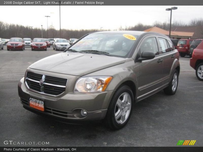 Light Khaki Metallic / Pastel Pebble Beige 2008 Dodge Caliber SXT