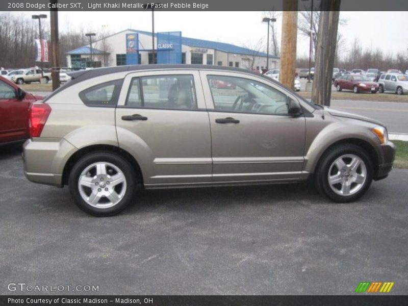 Light Khaki Metallic / Pastel Pebble Beige 2008 Dodge Caliber SXT
