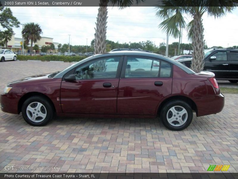 Cranberry / Gray 2003 Saturn ION 1 Sedan