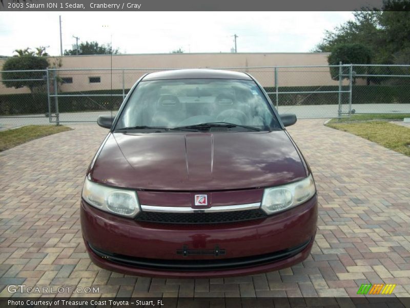 Cranberry / Gray 2003 Saturn ION 1 Sedan