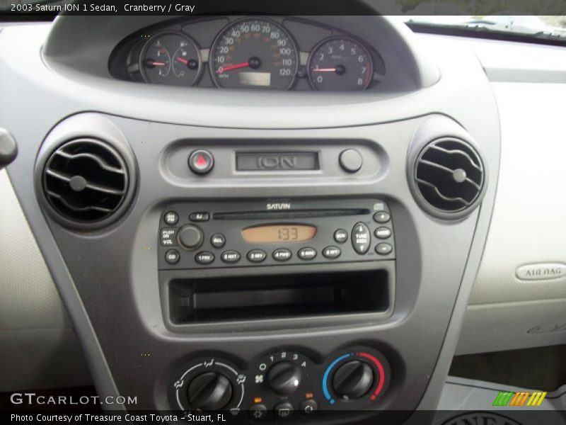 Cranberry / Gray 2003 Saturn ION 1 Sedan