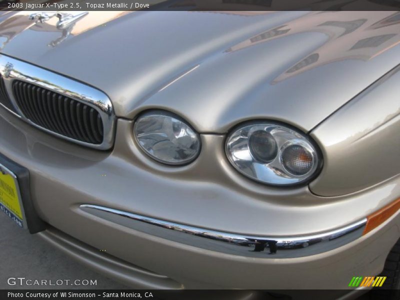 Topaz Metallic / Dove 2003 Jaguar X-Type 2.5