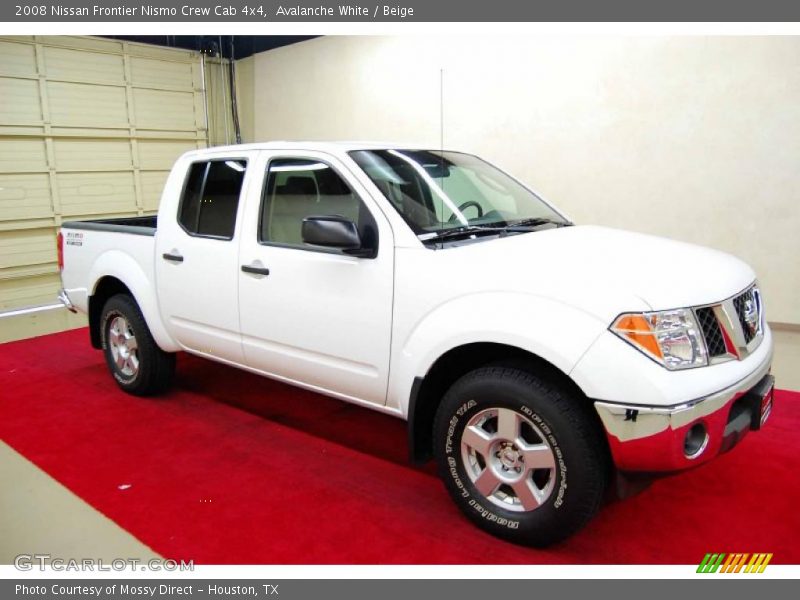 Avalanche White / Beige 2008 Nissan Frontier Nismo Crew Cab 4x4