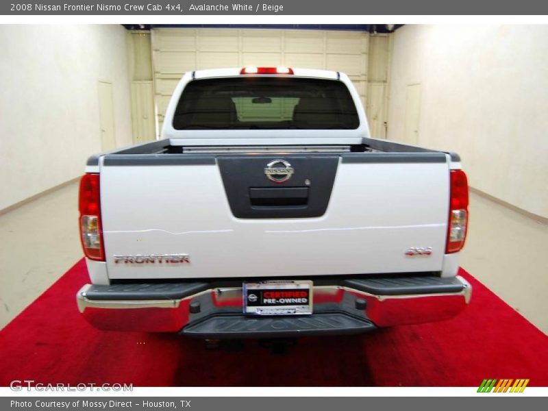 Avalanche White / Beige 2008 Nissan Frontier Nismo Crew Cab 4x4