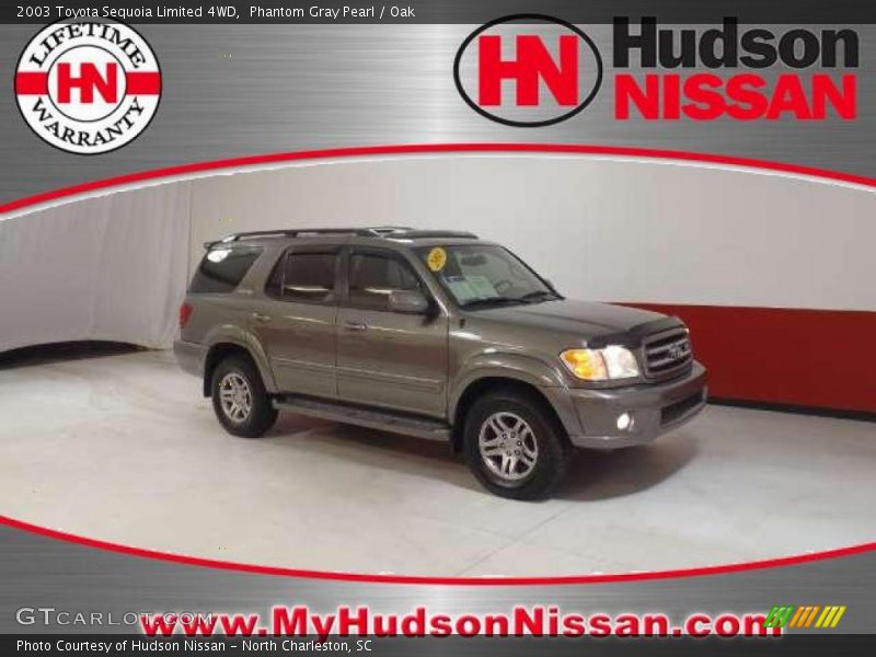 Phantom Gray Pearl / Oak 2003 Toyota Sequoia Limited 4WD