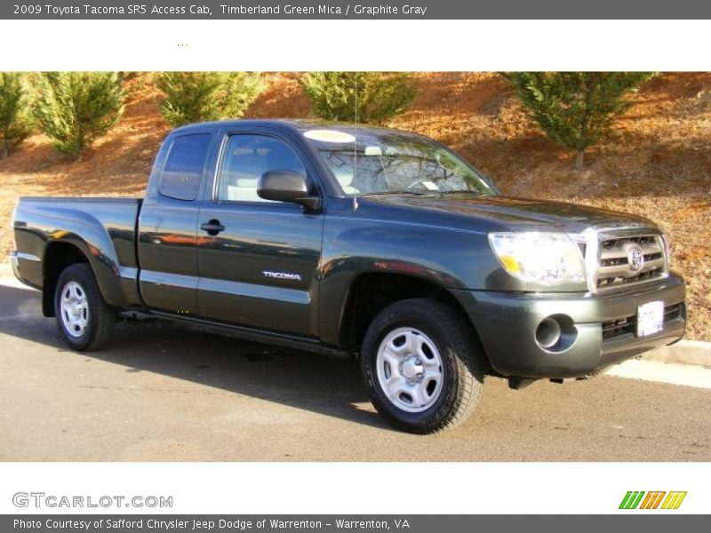 Timberland Green Mica / Graphite Gray 2009 Toyota Tacoma SR5 Access Cab