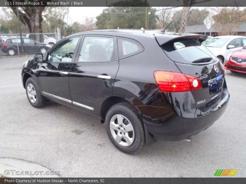 Wicked Black / Black 2011 Nissan Rogue S