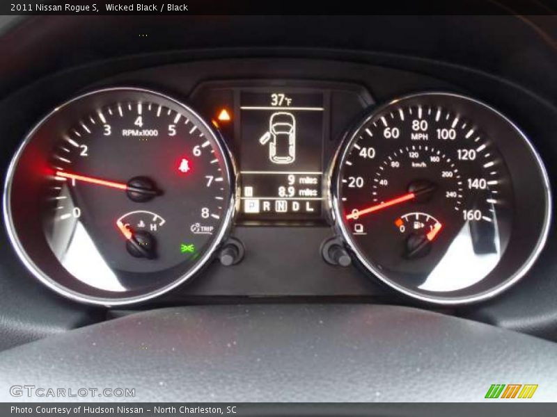 Wicked Black / Black 2011 Nissan Rogue S